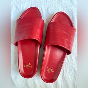 Beek Pelican Leather Platform Sandal